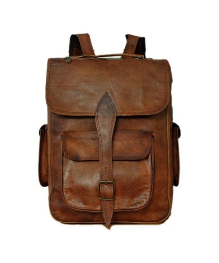 iHandikart Leather Backpack Bag, Size-16  x 12 Inch | Save 33% - Rajasthan Living