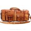 Vintage Leather Duffle Bag 24 x 11 inch from iHandikart Handicrafts made of 100% Goat Leather, Luggage Bag Suitable for Travelling also Known as Travel Bag, GYM Bag Best for Carrying GYM Shoes, Towel and Other Sports Acessories, it looks Trendy and Stylish Forever | Save 33% - Rajasthan Living 9