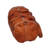 Vintage Leather Duffle Bag 20 x 10 inch from iHandikart Handicrafts made of 100% Goat Leather, Luggage Bag Suitable for Travelling also Known as Travel Bag, GYM Bag Best for Carrying GYM Shoes, Towel and Other Sports Acessories, it looks Trendy and Stylish Forever | Save 33% - Rajasthan Living 9