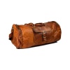 Vintage Leather Duffle Bag 20 x 10 inch from iHandikart Handicrafts made of 100% Goat Leather, Luggage Bag Suitable for Travelling also Known as Travel Bag, GYM Bag Best for Carrying GYM Shoes, Towel and Other Sports Acessories, it looks Trendy and Stylish Forever | Save 33% - Rajasthan Living 11