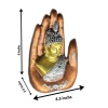Polyresin Palm Buddha | Save 33% - Rajasthan Living 10