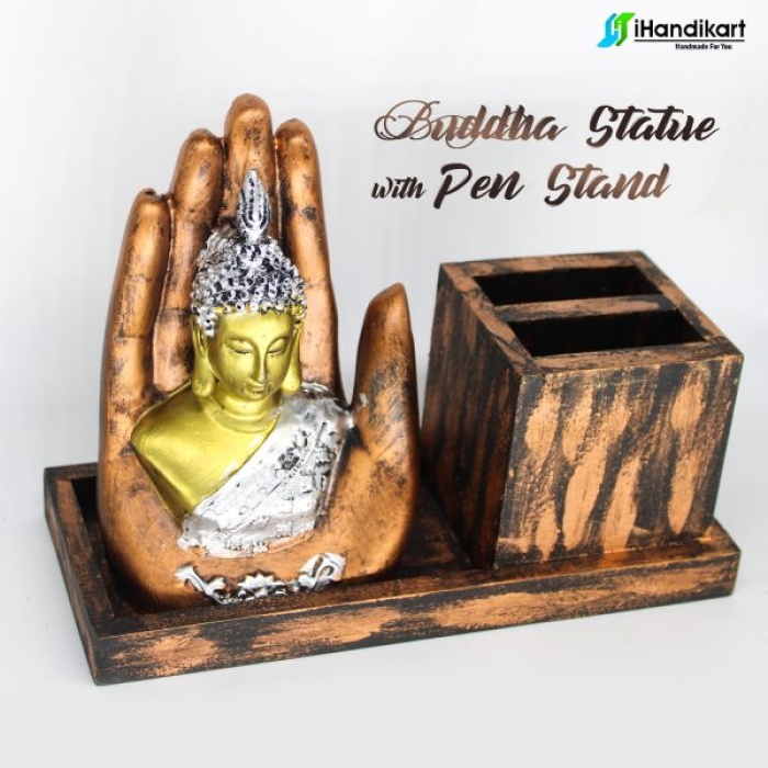 Polyresin Palm Buddha | Save 33% - Rajasthan Living 8