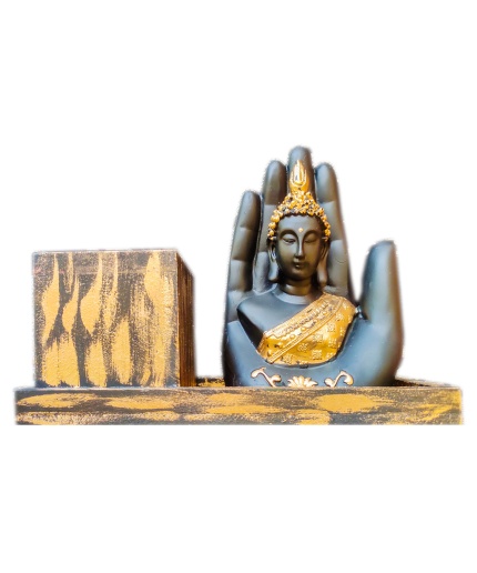 Handmade Palm Buddha Pen Stand | Save 33% - Rajasthan Living