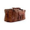Leather Travelling Bag for Travel Purpose 22 x 11 inch from iHandikart Handicrafts Made of Vintage 100% Genuine Goat Leather, also usefull for Carrying Shoes, Towel, Clothes and other Sports Acessories to GYM Or Playground, it Looks Trendy and Stylish forever? | Save 33% - Rajasthan Living 9