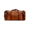 Leather Travelling Bag for Travel Purpose 22 x 11 inch from iHandikart Handicrafts Made of Vintage 100% Genuine Goat Leather, also usefull for Carrying Shoes, Towel, Clothes and other Sports Acessories to GYM Or Playground, it Looks Trendy and Stylish forever? | Save 33% - Rajasthan Living 10