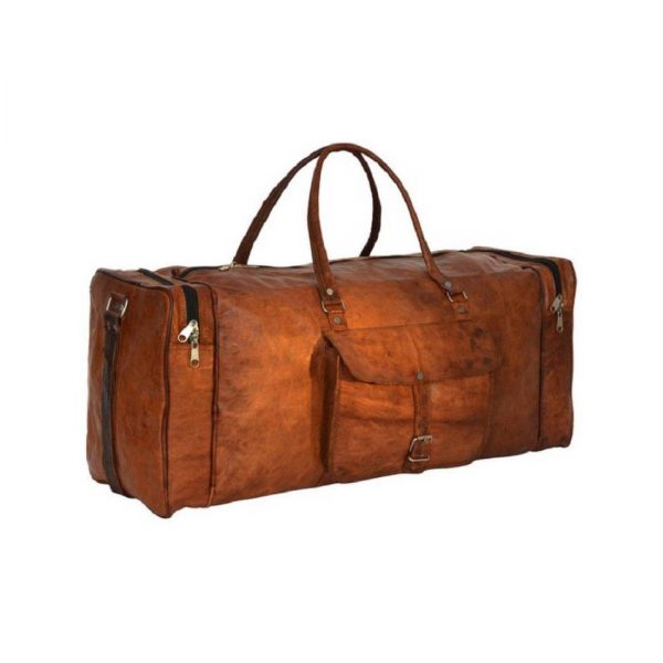 Leather Travelling Bag for Travel Purpose 24 x 11 inch from iHandikart ...