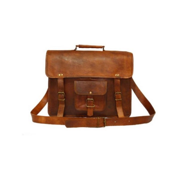 Leather Messenger Briefcase Bag | Save 33% - Rajasthan Living 5