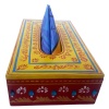 Handpainted Tissue Box Holder (IHK14004) | Save 33% - Rajasthan Living 9