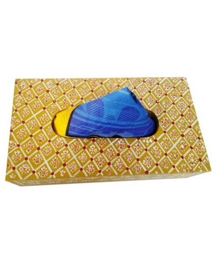 Handpainted Tissue Box Holder (IHK14009) | Save 33% - Rajasthan Living 3