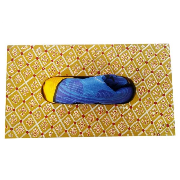 Handpainted Tissue Box Holder (IHK14009) | Save 33% - Rajasthan Living 7