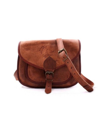 LEATHER Sling Bag 11X9 inch By iHandikart Handicrafts| Shoulder Bag| Genuine Leather Bag |Stylish Women Leather Bag |Vintage Brown Leather | Save 33% - Rajasthan Living 6