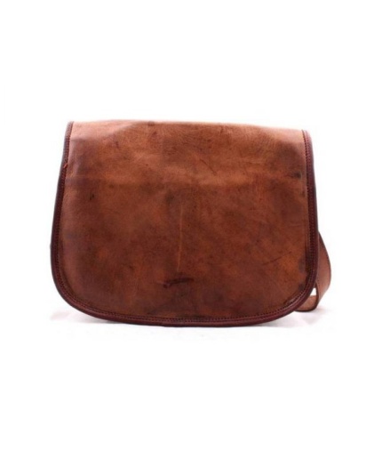 LEATHER Sling Bag 11X9 inch By iHandikart Handicrafts| Shoulder Bag| Genuine Leather Bag |Stylish Women Leather Bag |Vintage Brown Leather | Save 33% - Rajasthan Living 8