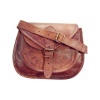 Vintage Leather Women Sling 11X9 inch Bag From iHandikart Handicrafts| Leather Shoulder Bag |Leather Bag Handbag |Vintage Leather Brown Colour Bag | Save 33% - Rajasthan Living 10
