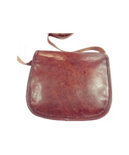 Vintage Leather Women Sling 11X9 inch Bag From iHandikart Handicrafts| Leather Shoulder Bag |Leather Bag Handbag |Vintage Leather Brown Colour Bag | Save 33% - Rajasthan Living 3