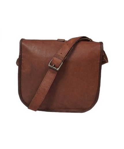 LEATHER Sling Bag 11X9 inch By iHandikart Handicrafts| Shoulder Bag| Genuine Leather Bag |Stylish Women Leather Bag |Vintage Brown Leather | Save 33% - Rajasthan Living
