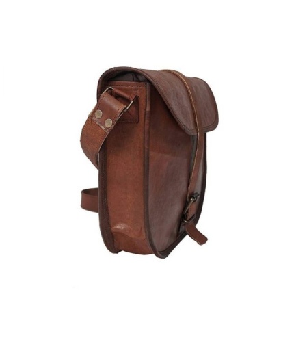 LEATHER Sling Bag 11X9 inch By iHandikart Handicrafts| Shoulder Bag| Genuine Leather Bag |Stylish Women Leather Bag |Vintage Brown Leather | Save 33% - Rajasthan Living 3