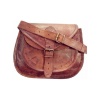 iHandikart Handicrafts Handmade Leather Sling Bag For Women And Girls || Genuine Leather Brown Shoulder Bag 11X9 inch | Save 33% - Rajasthan Living 11