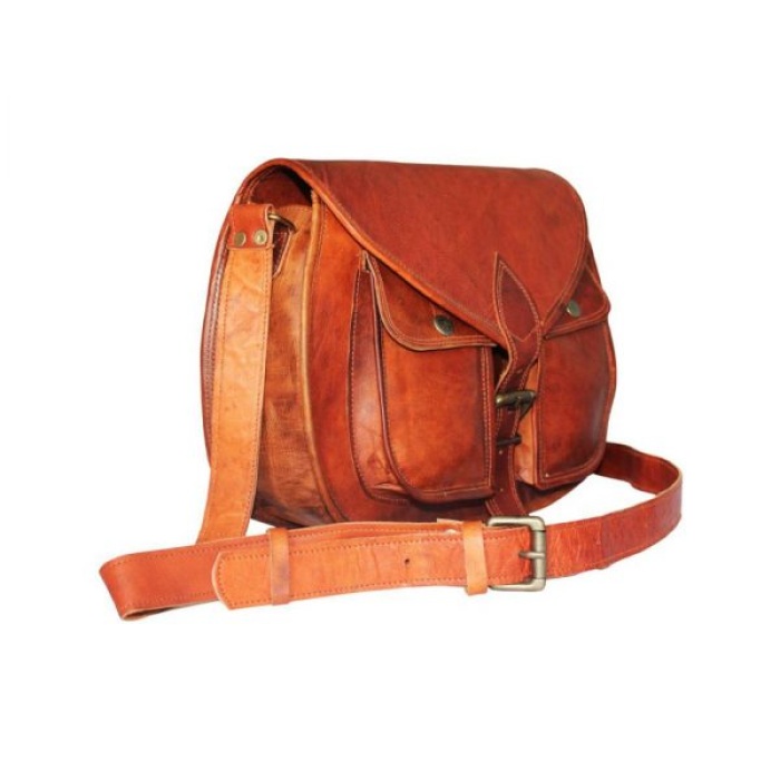 100 % Real Leather Sling Bag By iHandikart Handicrafts | Shoulder bag for Girls & Women |Sling Bag |Genuine Leather Shoulder Bag 11X9 inch . | Save 33% - Rajasthan Living 7