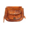 Vintage Leather Women Sling 11X9 inch Bag From iHandikart Handicrafts| Leather Shoulder Bag |Leather Bag Handbag |Vintage Leather Brown Colour Bag | Save 33% - Rajasthan Living 9