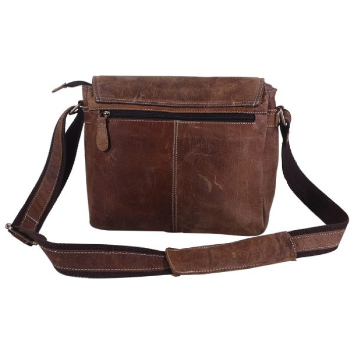 iHandikart 11X9 inches Buffalo Leather Sling Bag (IHK 1503) | Save 33% - Rajasthan Living 7