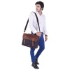 iHandikart 16X12 inches Blue Canvas and Brown Buffalo Leather Bag (IHK 1504) | Save 33% - Rajasthan Living 10