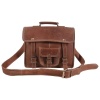 iHandikart 13X10 inches 1 Pocket Buffalo Leather Laptop Bag (IHK 1507) | Save 33% - Rajasthan Living 10
