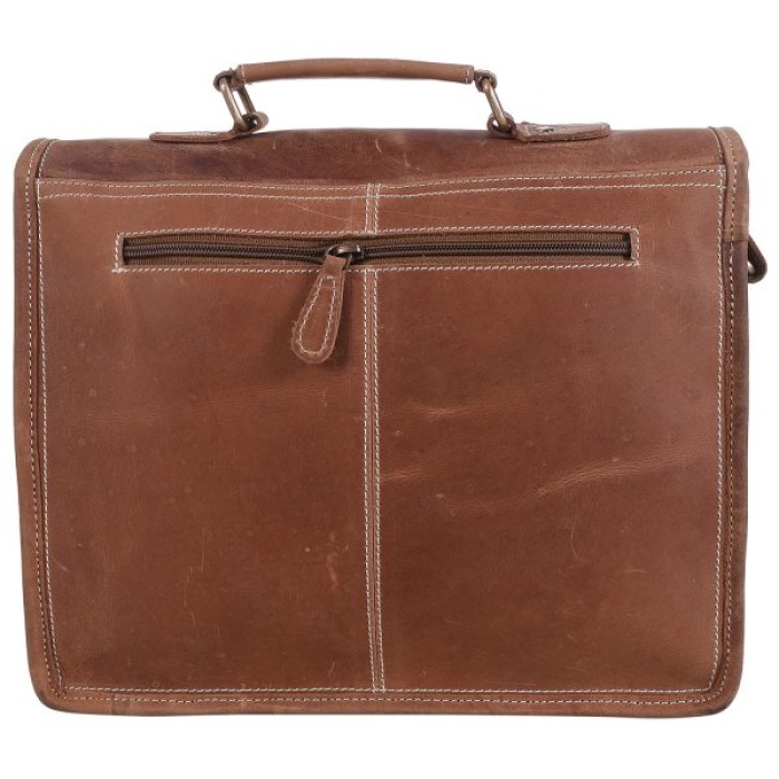 iHandikart 13X10 inches 1 Pocket Buffalo Leather Laptop Bag (IHK 1507) | Save 33% - Rajasthan Living 8