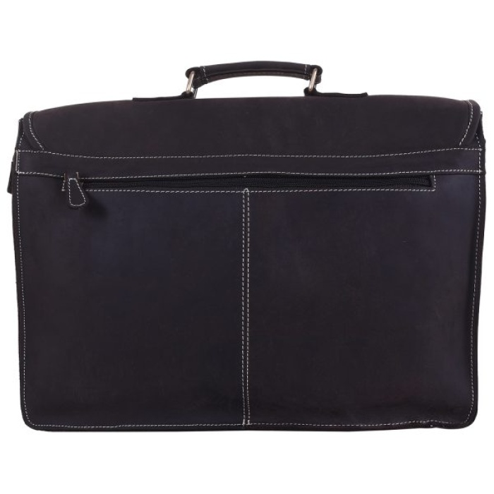 iHandikart 17X12 inches Buffalo Leather 2 Pockets Coffee Color Laptop Bag (IHK 1509) | Save 33% - Rajasthan Living 7