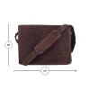 iHandikart 13X10 inches Buffalo Leather Coffee Color Full Flap Bag (IHK 1511) | Save 33% - Rajasthan Living 13