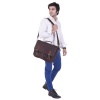iHandikart 16X12 inches Buffalo Leather Coffee Color Half Flap Strap Bag (IHK 1512) | Save 33% - Rajasthan Living 10