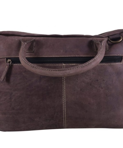 iHandikart 16X12 inches Buffalo Leather Coffee Color Bag (IHK 1514) | Save 33% - Rajasthan Living