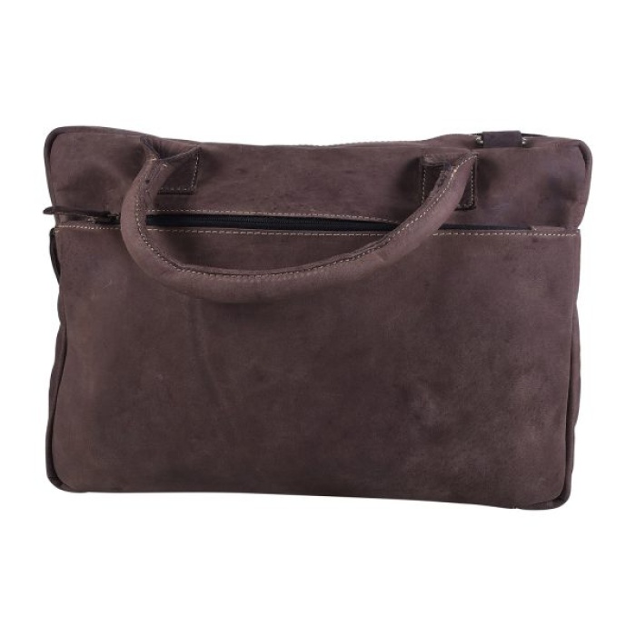 iHandikart 16X12 inches Buffalo Leather Coffee Color Bag (IHK 1514) | Save 33% - Rajasthan Living 7