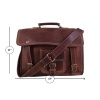 iHandikart 15X11 inches 1 Pocket Brown Buffalo Leather Laptop Bag (IHK 1515) | Save 33% - Rajasthan Living 12