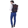 iHandikart 18X13 inches Blue Canvas and Brown Buffalo Leather Backpack (IHK 1517) | Save 33% - Rajasthan Living 11