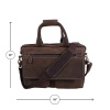 iHandikart 16X12 inches Coffee Color Buffalo Leather Brown Laptop Bag (IHK 1520) | Save 33% - Rajasthan Living 12