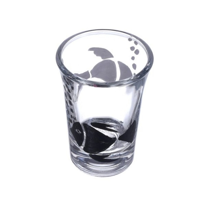 Handpainted Shot Glasses by iHandikart Handicrafts | Black and White Fish Handpainted Design for Vodka Shots, Tequila Shot Glasses (Set of 2) IHK16005 | Save 33% - Rajasthan Living 8