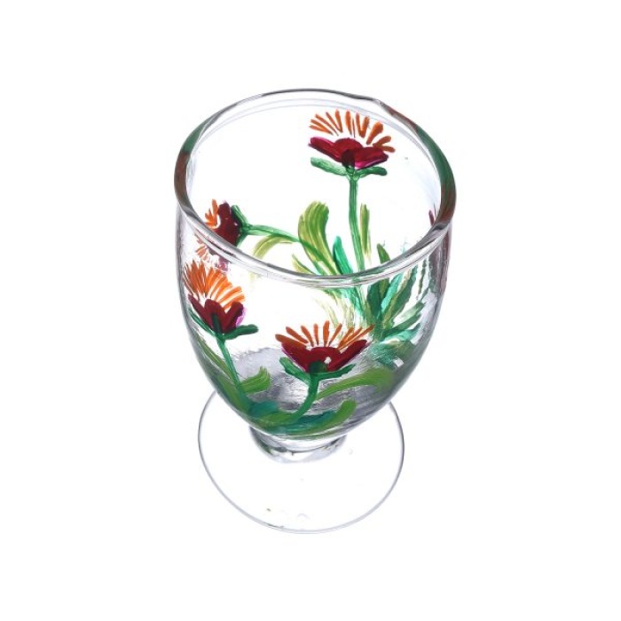 Painted Royal Design for Vodka Shots Awesome Flower Painting, Tequila Shot Glasses Handpainted Shot Glasses by iHandikart Handicrafts (Set of 2) IHK16007 | Save 33% - Rajasthan Living 8