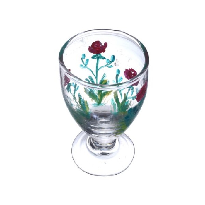 Painted Design for Vodka Shots Royal Beautiful Red Roses Painting, Tequila Shot Glasses Handpainted Shot Glasses by iHandikart Handicrafts (Set of 2) IHK16010 | Save 33% - Rajasthan Living 7