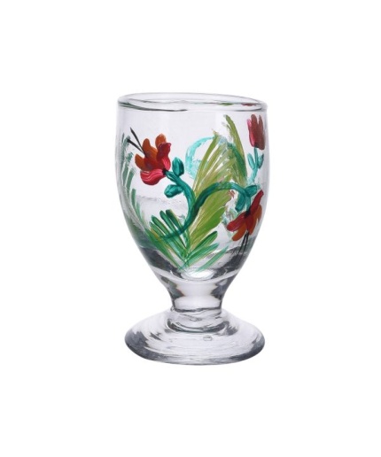 Painted Royal Design for Vodka Shots Beautiful Flower Painting, Tequila Shot Glasses Handpainted Shot Glasses by iHandikart Handicrafts (Set of 2) IHK16012 | Save 33% - Rajasthan Living 3