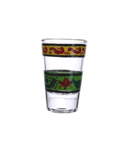 Painted Design for Vodka Shots Royal Colourful Painting, Tequila Shot Glasses Handpainted Shot Glasses by iHandikart Handicrafts (Set of 2) IHK16015 | Save 33% - Rajasthan Living 3