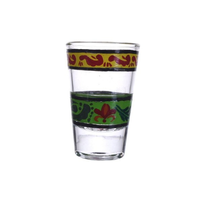 Painted Design for Vodka Shots Royal Colourful Painting, Tequila Shot Glasses Handpainted Shot Glasses by iHandikart Handicrafts (Set of 2) IHK16015 | Save 33% - Rajasthan Living 6