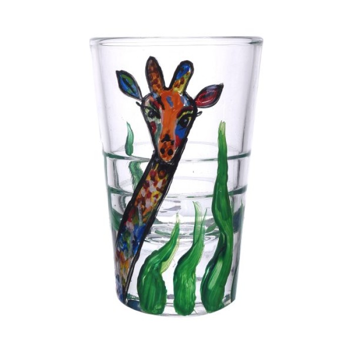 Painted Royal Design for Vodka Shots Painting of Giraffe, Tequila Shot Glasses Handpainted Shot Glasses by iHandikart Handicrafts (Set of 2) IHK16018 | Save 33% - Rajasthan Living 7