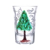 Handpainted Shot Glasses by iHandikart Handicrafts | Happy New Year with Christmas Tree Painting Design for Vodka Shots, Tequila Shot Glasses (Set of 2) IHK16020 | Save 33% - Rajasthan Living 9