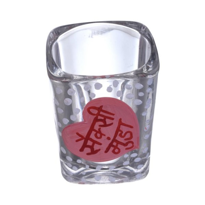 Painted Royal Design for Vodka Shots Sexy Munda Painted in Heart, Tequila Shot Glasses Handpainted Shot Glasses by iHandikart Handicrafts (Set of 2) IHK16023 | Save 33% - Rajasthan Living 7