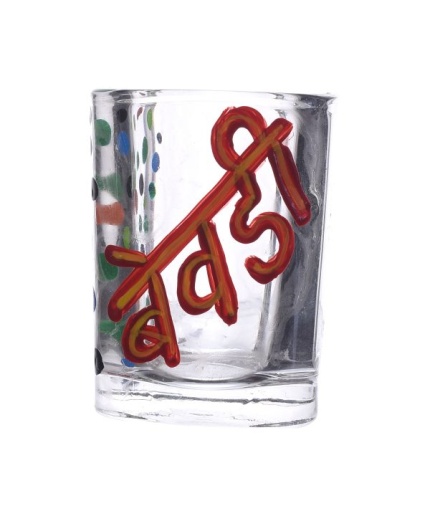 Handpainted Shot Glasses by iHandikart Handicrafts | Bewadi Painted Royal Design for Vodka Shots, Tequila Shot Glasses (Set of 2) IHK16026 | Save 33% - Rajasthan Living 3
