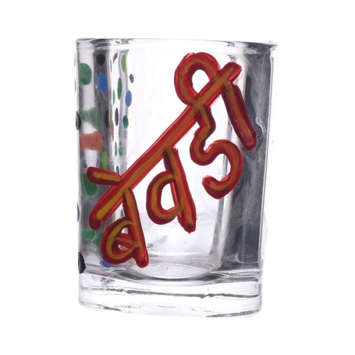 Handpainted Shot Glasses by iHandikart Handicrafts | Bewadi Painted Royal Design for Vodka Shots, Tequila Shot Glasses (Set of 2) IHK16026 | Save 33% - Rajasthan Living 6