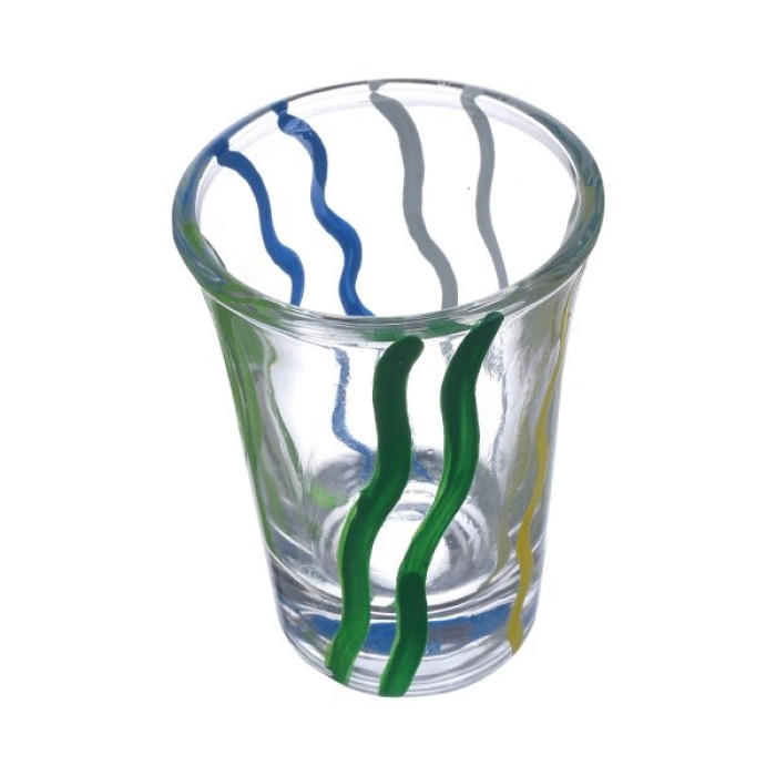 Handpainted Shot Glasses by iHandikart Handicrafts | Waves Painted Royal Design for Vodka Shots, Tequila Shot Glasses (Set of 2) IHK16028 | Save 33% - Rajasthan Living 8