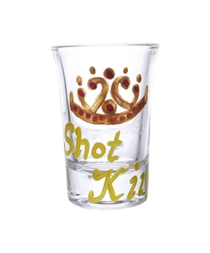 Painted Royal Design for Shot King Vodka Shots Painting Tequila Shot Glasses Handpainted Shot Glasses by iHandikart Handicrafts (Set of 2) IHK16031 | Save 33% - Rajasthan Living 3
