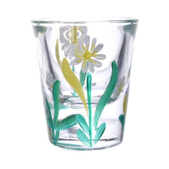 Handpainted Shot Glasses by iHandikart Handicrafts | White Flower Painting Royal Design for Vodka Shots, Tequila Shot Glasses (Set of 2) IHK16035 | Save 33% - Rajasthan Living 6
