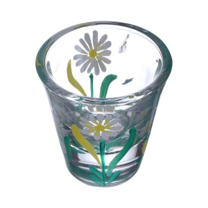 Handpainted Shot Glasses by iHandikart Handicrafts | White Flower Painting Royal Design for Vodka Shots, Tequila Shot Glasses (Set of 2) IHK16035 | Save 33% - Rajasthan Living 7